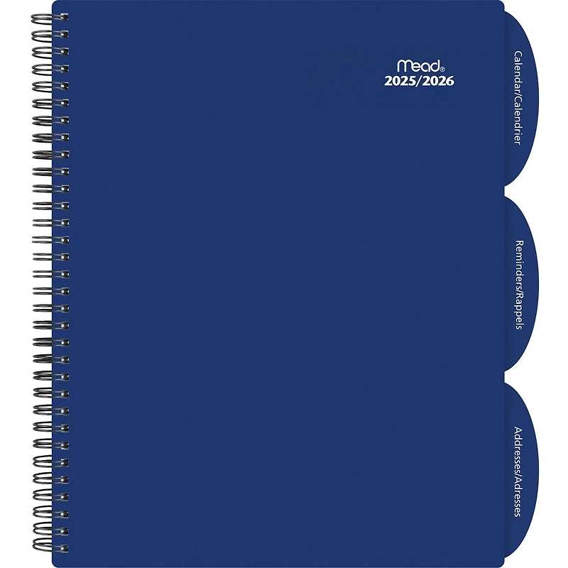 Mead® 2026 Weekly Large Poly Planner, Assorted Colours, Planner