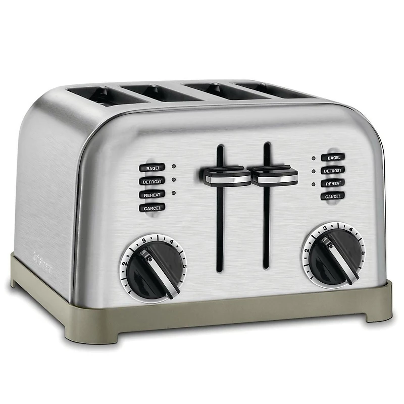 Cuisinart Metal Classic 4-Slice Toaster, Two control panels