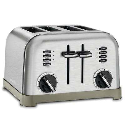 Cuisinart Metal Classic 4-Slice Toaster, Two control panels
