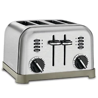 Cuisinart Metal Classic 4-Slice Toaster, Two control panels