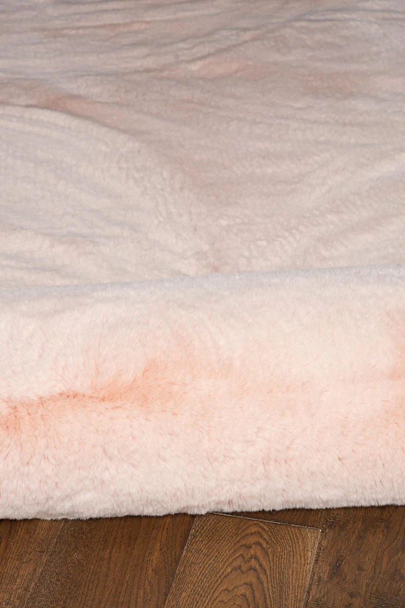 Tapis Maven Faux Lapin rose de 8 pi x 10 pi