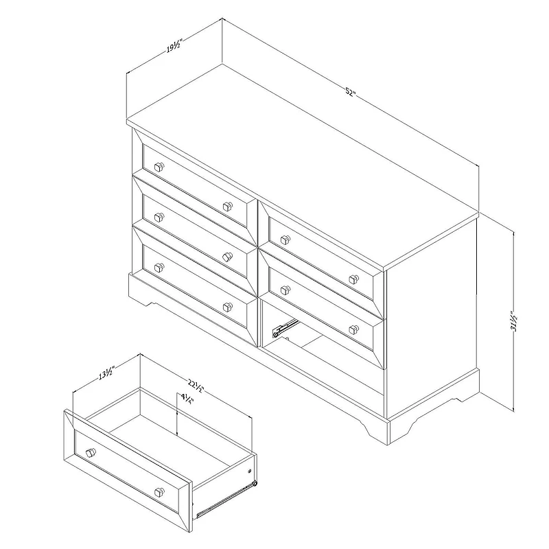 South Shore Hazen Nightstand