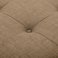 Pouf de rangement rectangulaire rembourré en tissu capitonné Antonio de CorLiving