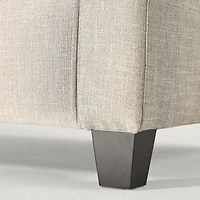 Canapé rembourré Zinus Josh, traditionnel et moderne, 3 places, beige