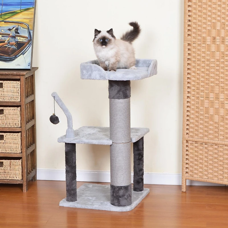 Ponder-Catry Arbre à chat pour gratter, jouer et se reposer