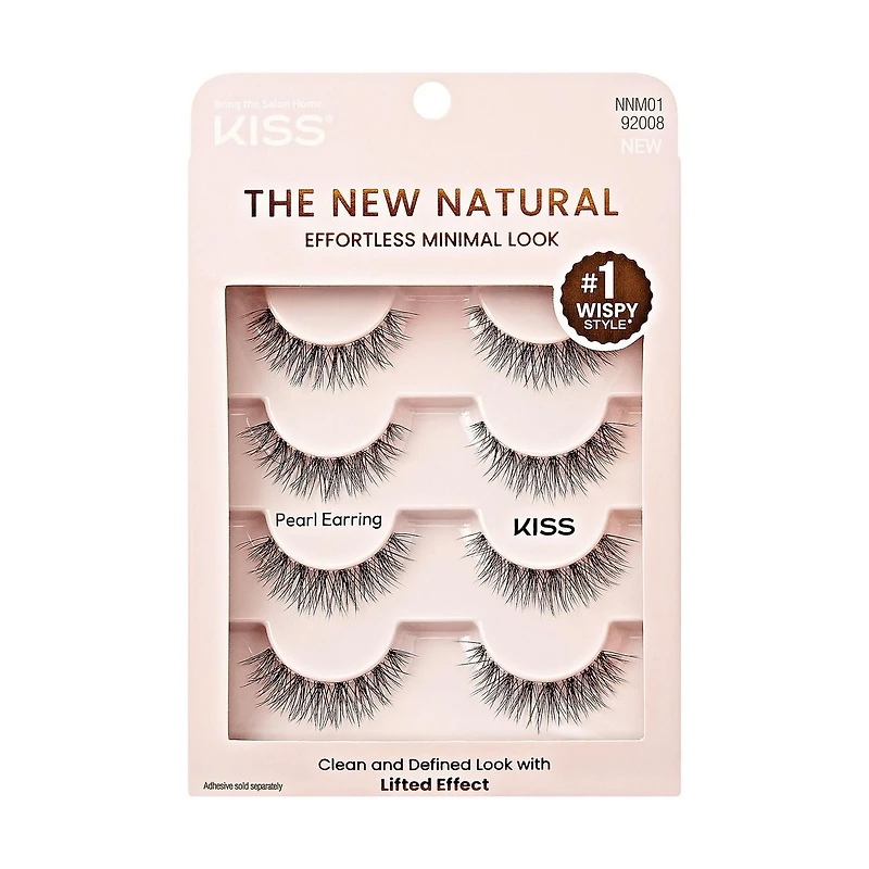 KISS The New Natural, Pearl Earring, Multipack, 4 Pairs., The New Natural, Pearl Earring