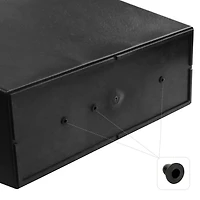 Tierra Verde 28in W x 20in H Sonata Classic Self-Watering X-Large Indoor/Outdoor Trough Planter in Black