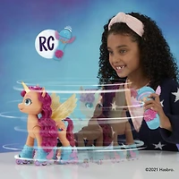 My Little Pony: A New Generation Sunny Starscout en rollers, jouet interactif de 22,5 cm avec télécommande, 50 réactions, lumières