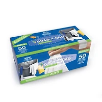 Chiffons et lingettes de nettoyage polyvalents pour l’automobile et la maison Grab•A•Rag, paquet de 50, blanc