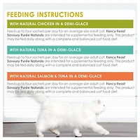 Fancy Feast Savoury Purée Naturals Emballage Assorti, Gâteries pour Chats 36 x 10 g NB-24M