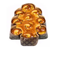 Sapin de Noël avec crème pâtissière et pépites de Chocolat 550g - 10 portions de 55g
