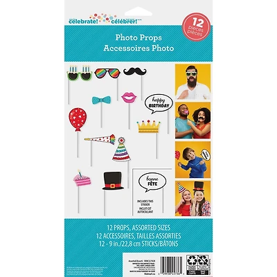 Accessoires de décoration de photo anniversaire Photo d’anniversaire Prop 12 Un