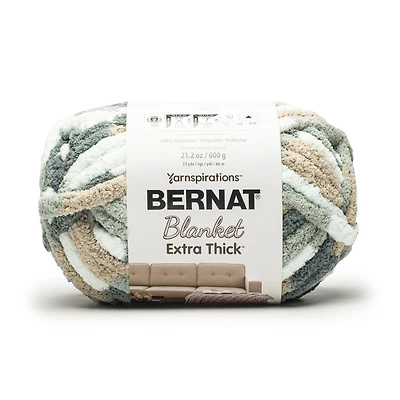 Bernat® Blanket Extra Thick™ #7 Fil de polyester géant, ardoise 21,2 oz/600 g 72 yards