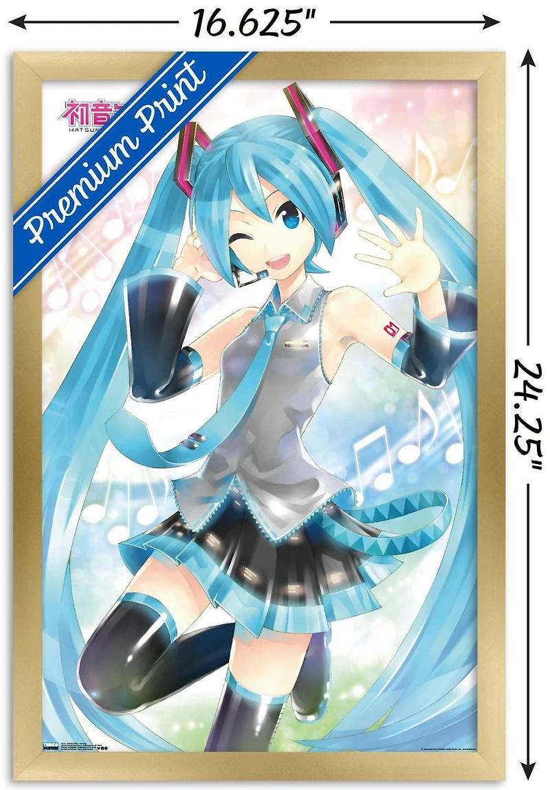 Hatsune Miku - Waving Wall Poster, 22.375" x 34"