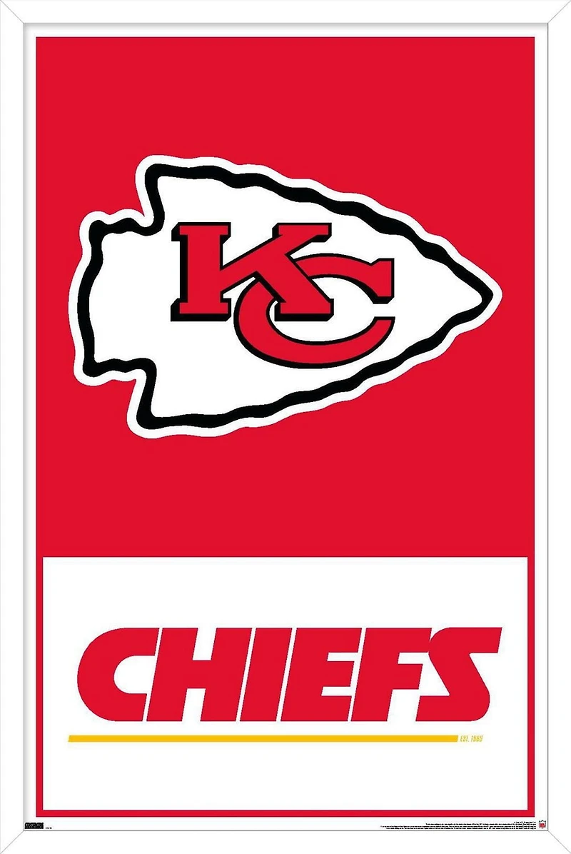 NFL Kansas City Chiefs - Logo 21 Wall Poster, 22.375" x 34"