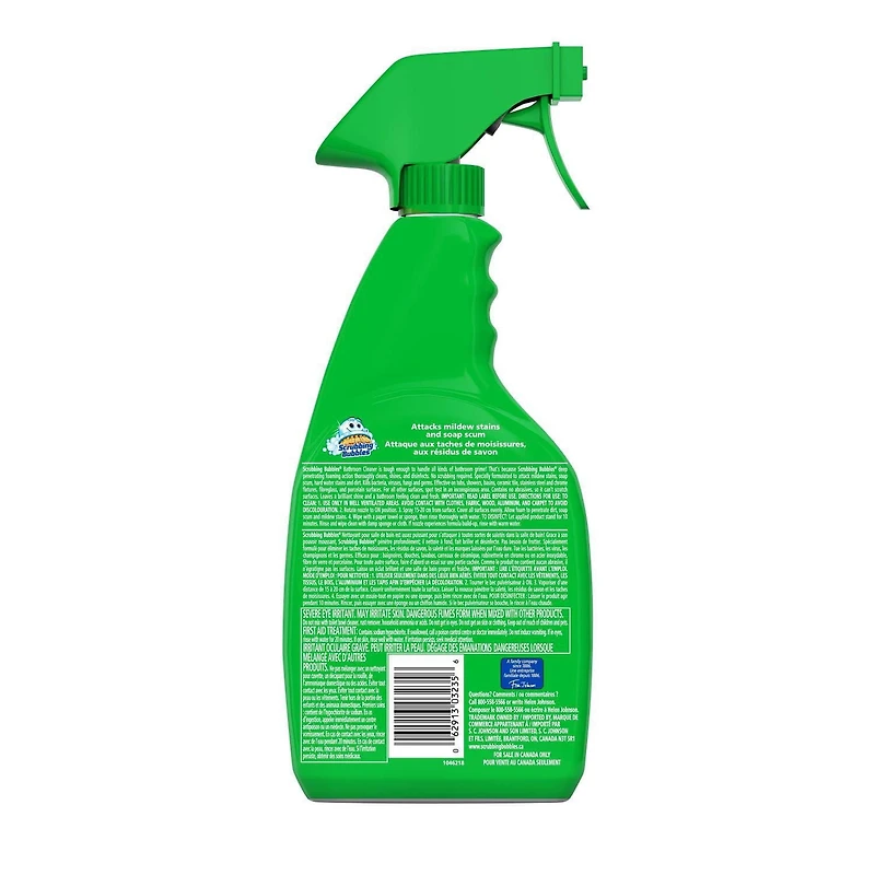 Scrubbing Bubbles® Bathroom Cleaner with Bleach, Attacks Mildew Stains on Tubs, Shower Walls and More, 946mL, 946mL