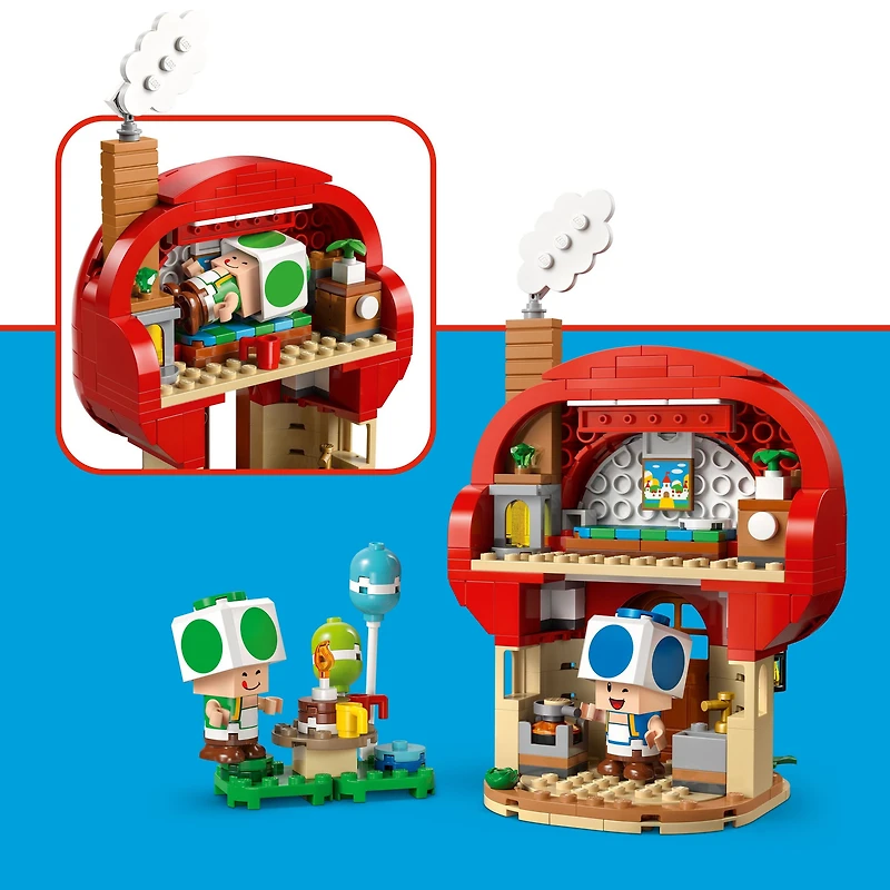 LEGO Super Mario Fête chez les Toads, Jouet pour Garçons, Filles et tous les Amateurs 72041