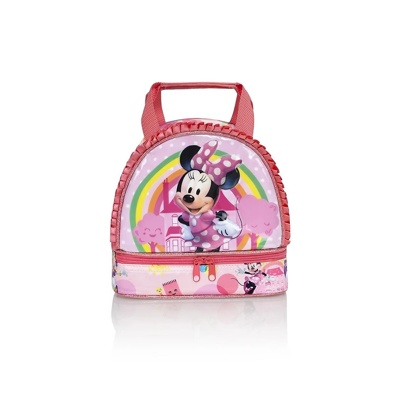 Sac à lunch de luxe Minnie Mouse pour enfants (D-DLB-MN07-24BTS) Sac à lunch de luxe Minnie Mouse