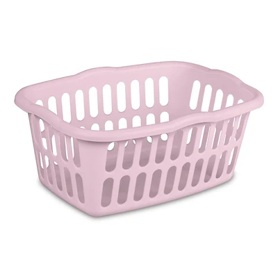 Sterilite 53 Liter Rectangular Laundry Basket Mauve Splash