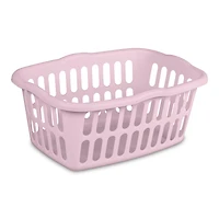 Sterilite 53 Liter Rectangular Laundry Basket Mauve Splash