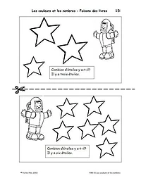 Matrices reproductibles pour le niveau primaire FLS/français Les couleurs et les nombres
