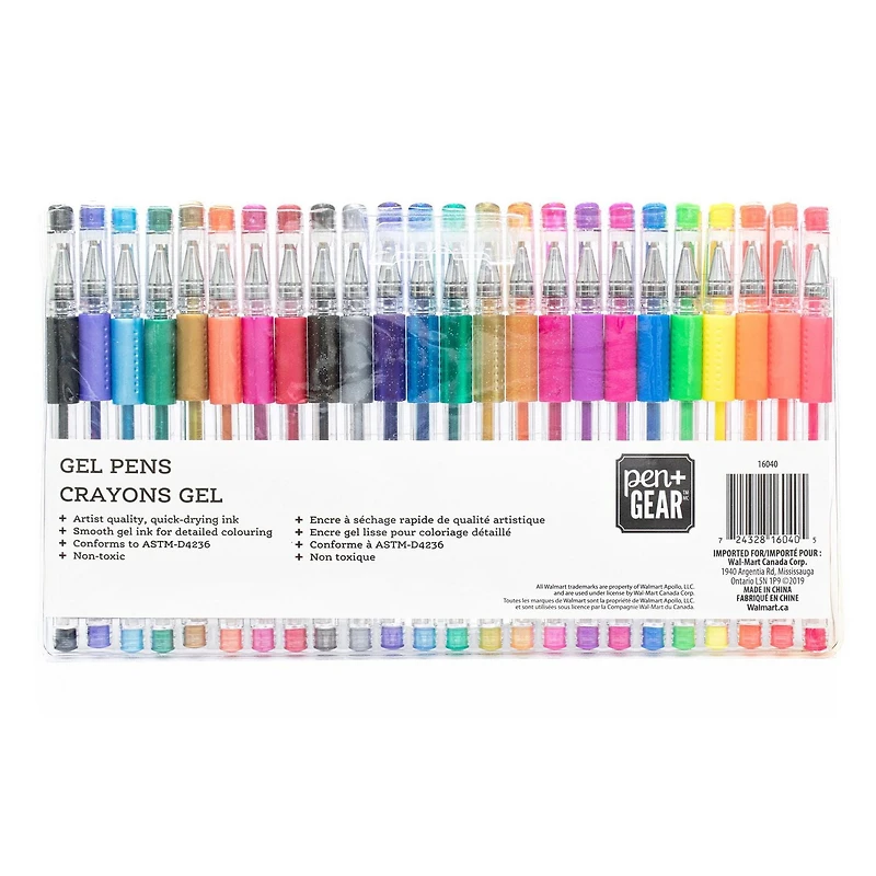 Pen + Gear 24 Pk Gel Pen Set