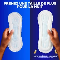 Always Maxi Overnight Pads without Wings for Women, Size 4, Overnight Absorbency, Unscented, 28 Count