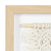 Œuvre d'art encadrée de Macramé tissé Design 1 hometrends