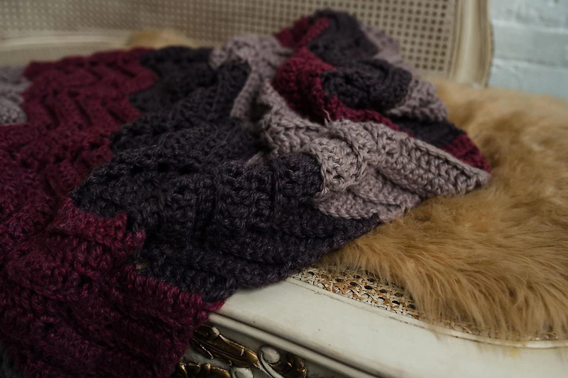 Lion Brand Re-Spun Bonus Bundle Fil - Héliotrope