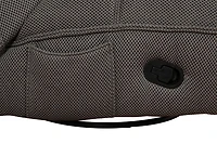 Fauteuil inclinable à bascule en tissu Ava Monaco de K-Living de avec support pour téléphone portable et poche latérale