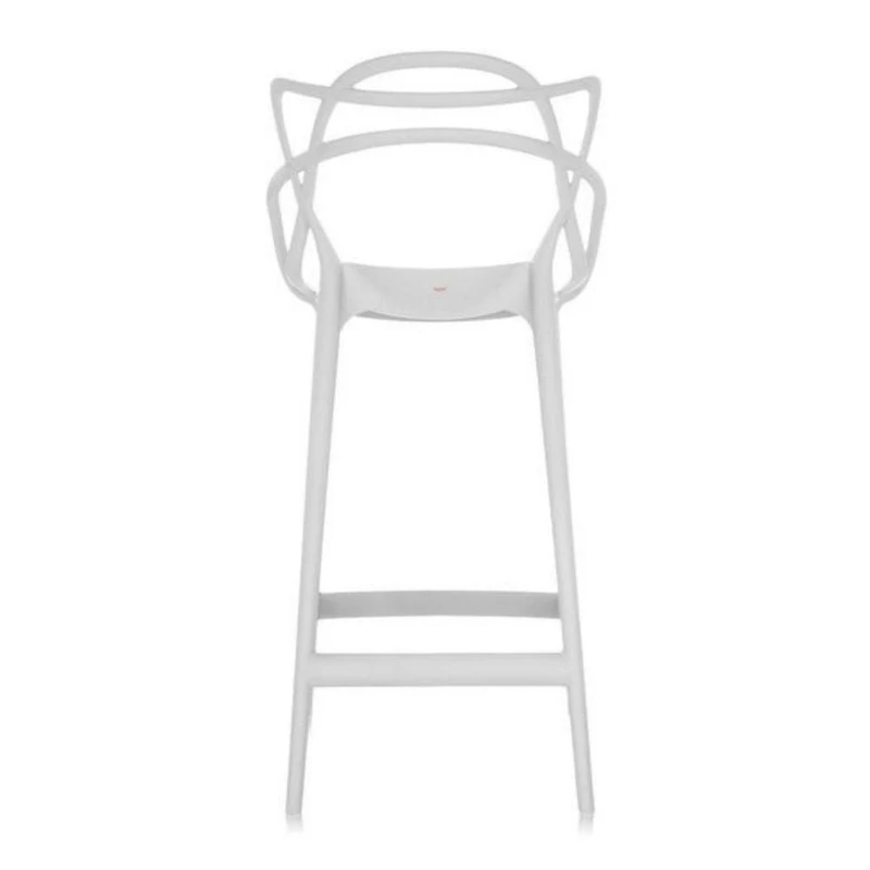 Tabouret moderne du milieu du siècle en polypropylène emmêlé Kooper en Noir, Intérieur - Extérieur Tabouret, Tabouret de cuisine, Tabouret de restaurant Ensemble 2