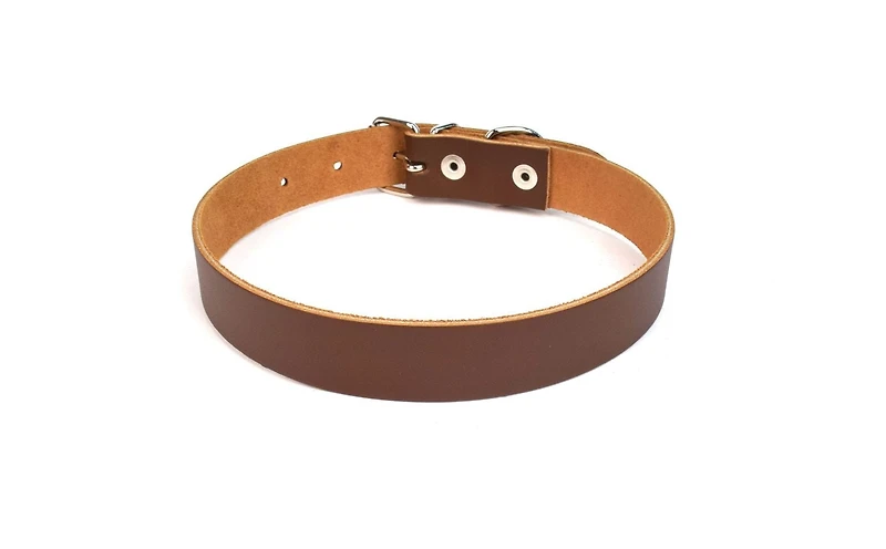 Canadiana Italian Leather Xtra large Dog Collar