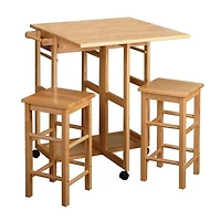 Winsome Suzanne 3-Pc Space Save Set, Natural