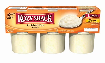 Pudding au riz sans gluten original de Kozy Shack 6 coupes de 113 g, 678 g