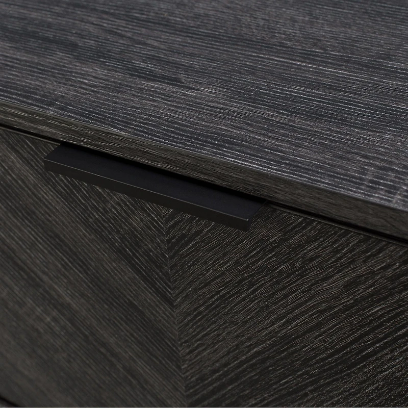 Meuble TV CorLiving Himari en bois d'ingénierie moderne de qualité supérieure pour téléviseurs jusqu'à 85 pouces