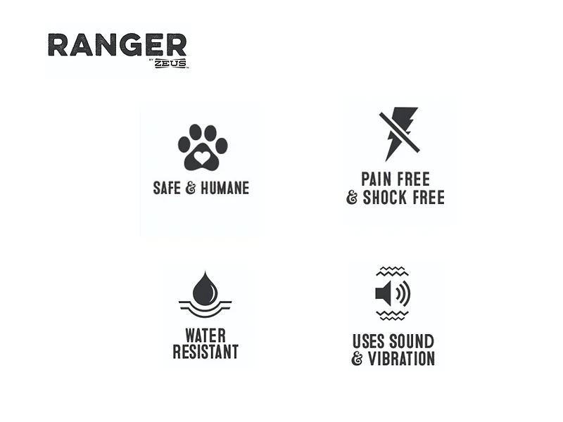 Collier anti-aboiement Ranger Zeus Petit pour chien Petit