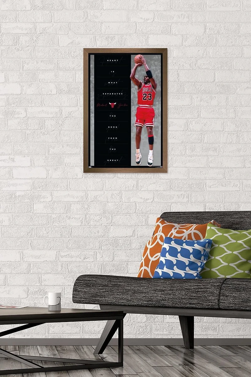 Michael Jordan - Heart Wall Poster, 22.375" x 34"