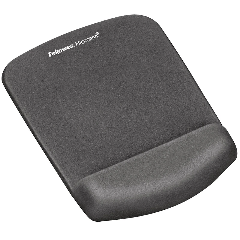 Tapis de souris et repose-poignet  PlushTouch™ doté de la technologie FoamFusion™, gris