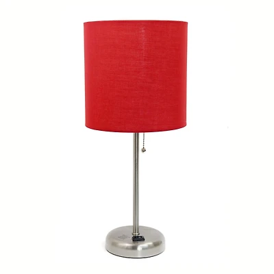 Lampe bâton Feux de la Rampe avec prise de charge et abat-jour en tissu
