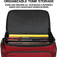 ENHANCE Collector's Edition RPG Adventurer's DND Bag – Sac de voyage extérieur en peau de dragon avec coffre de rangement pour figurines de table, porte-tapis, poches pour dés et jetons, convient pour