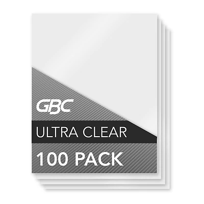 GBC® UltraClear™ Thermal Laminating Pouch, Letter, 3mil, 100 pack