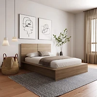 Nexera James Lit plateforme avec tête de lit
