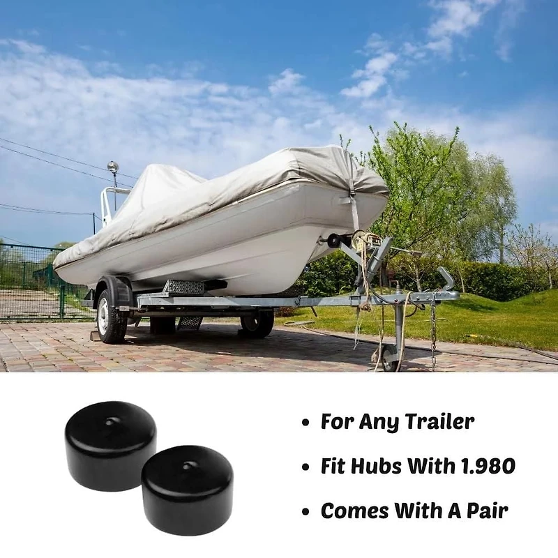 Blue Dog Marine Bearing Protector Covers (1.980) for Any Boat Trailer, Bearing Protector Cap