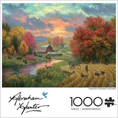 Buffalo Games Golden Retreat 1000-Piece Interlocking Jigsaw Puzzle