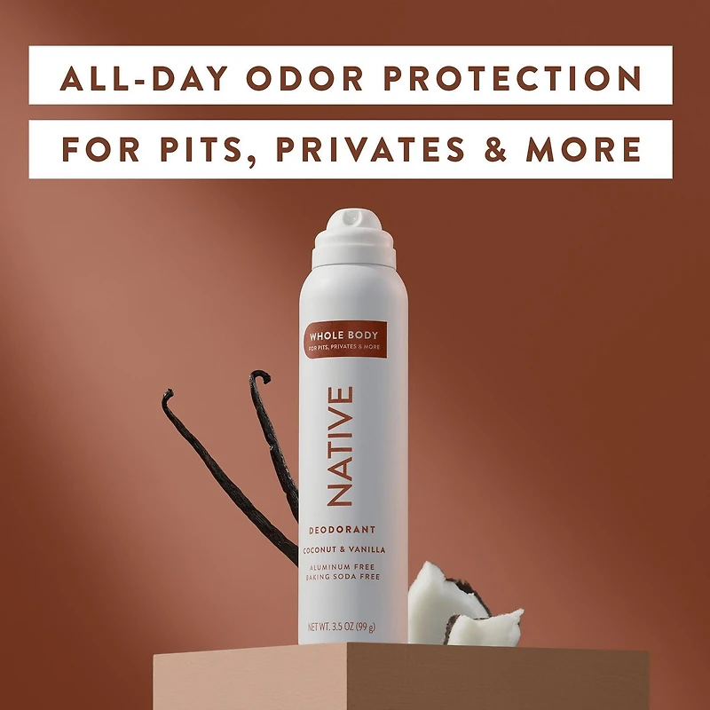 Native – Désodorisant pour le corps Noix de coco & vanille – 99 G 99g