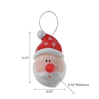 Bonhomme De Neige Avec Ornement De Nez Lumineux - Lot De 6