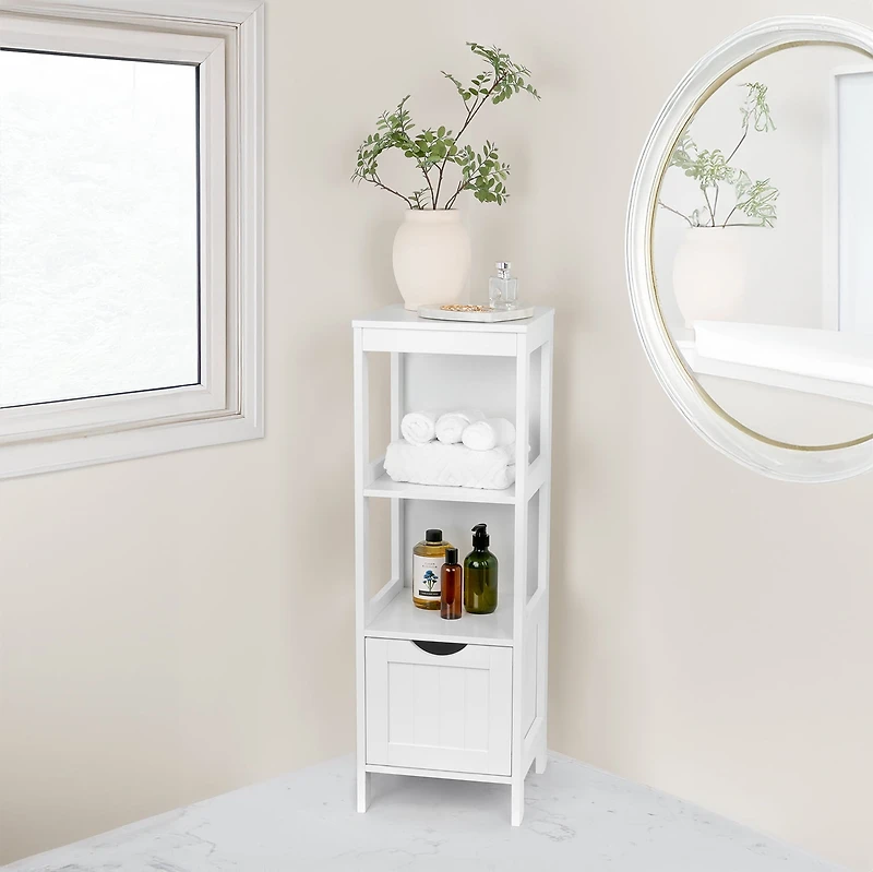 Era Spazio tour de rangement, organisateur pour salle de bains Blanc Rangement