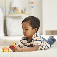 Marvel Spidey and His Amazing Friends Iron Man Action Figure and Iron Racer Vehicle, Iron Man Toy for Kids Ages 3 and Up