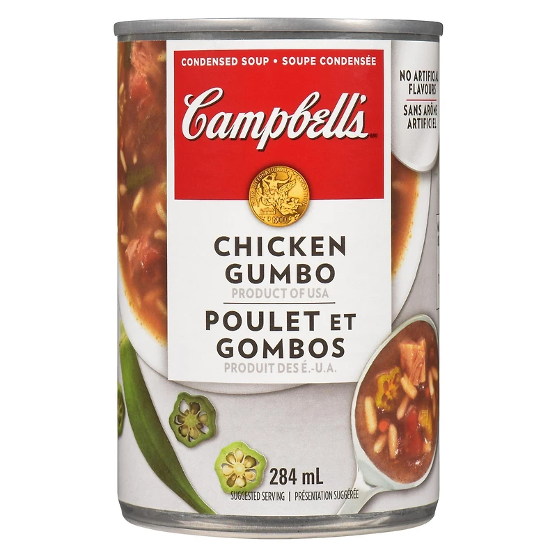 Soupe poulet et gombos condensée de Campbell's 284 ml