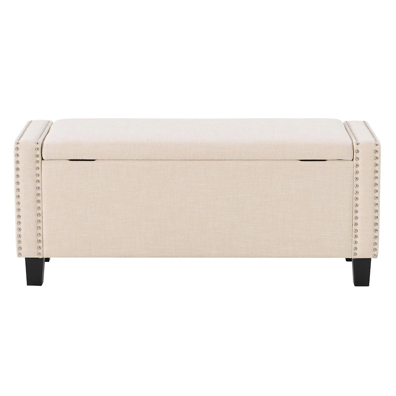 CorLiving Boston Storage Fabric Ottoman